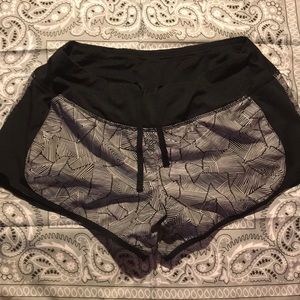 Black and white sports shorts